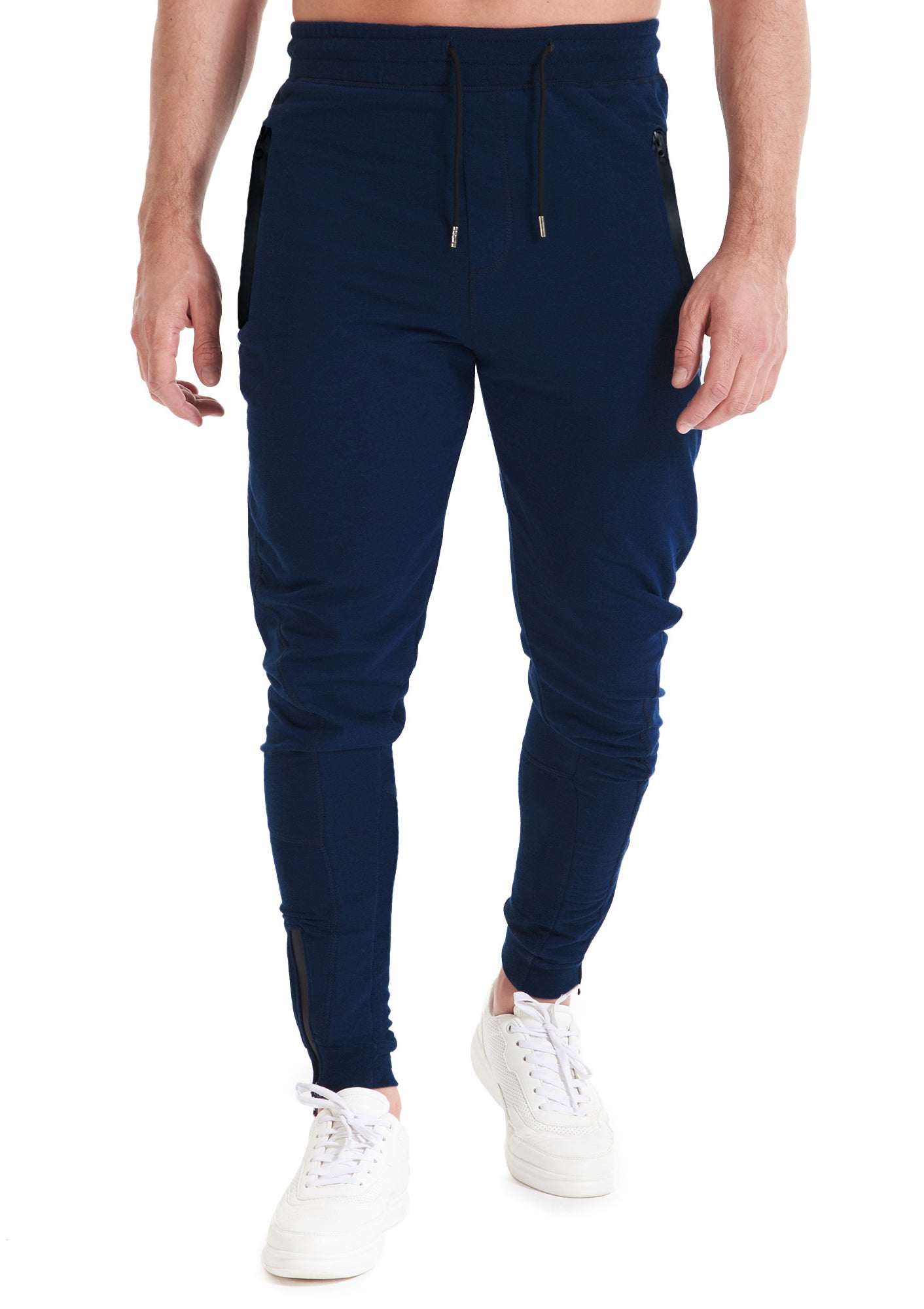 D.BLUE Jogger Zipper Pockets For Him